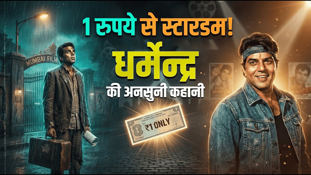 1 रुपये से स्टारडम ! धर्मेन्द्र की अनसुनी कहानी !