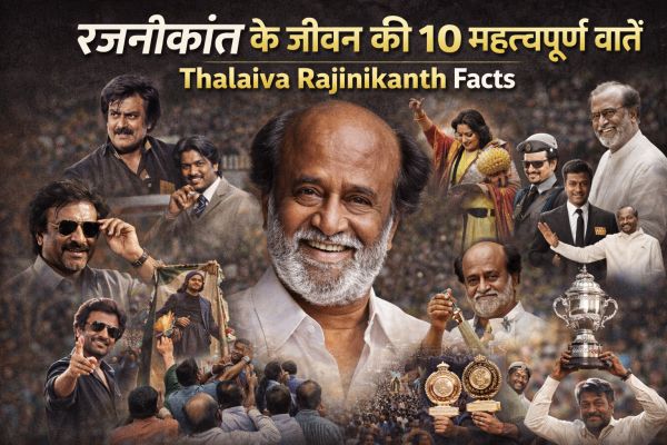 रजनीकांत के जीवन की 10 महत्वपूर्ण बातें | Thalaiva Rajinikanth Facts