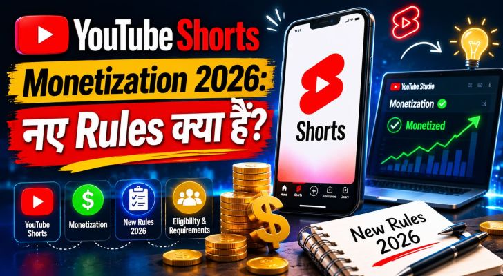 YouTube Shorts Monetization 2026: नए Rules, & Earning Guide